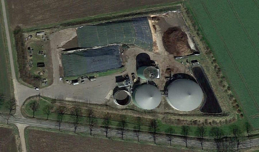 Biogasanlage Ansicht von oben